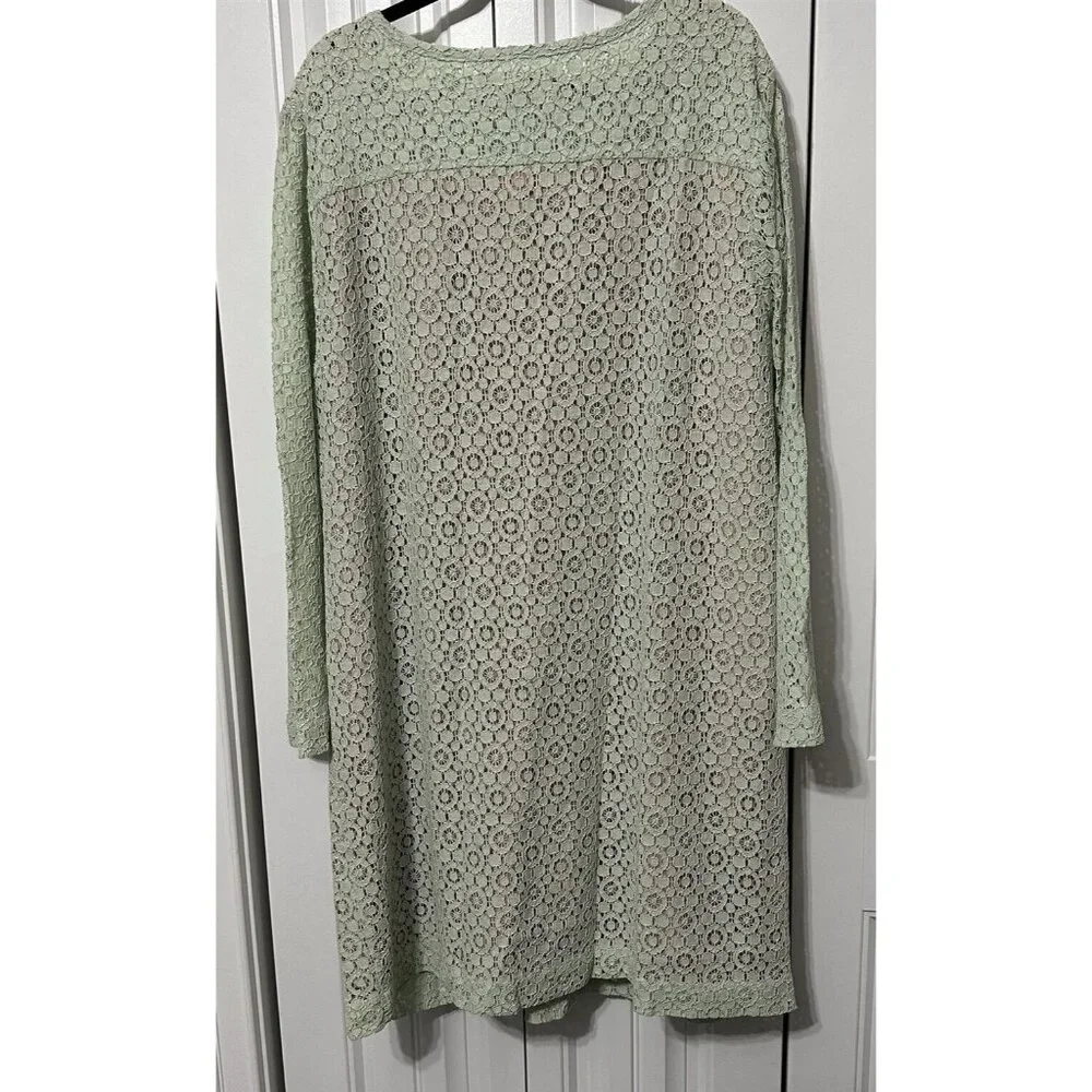 Victoria Beckham For Target Mint Green Lace Dress Womens 3X Shift Party Wedding - Picture 7 of 10